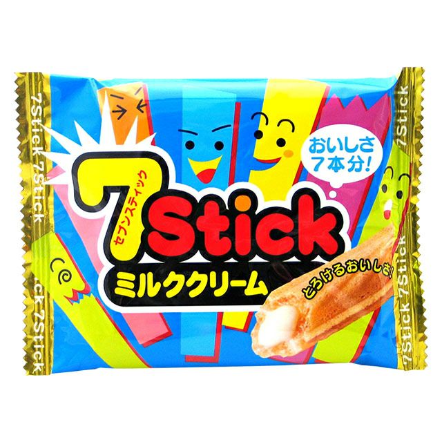やおきん セブンスティックミルククリーム 12入 駄菓子 | うえだがし