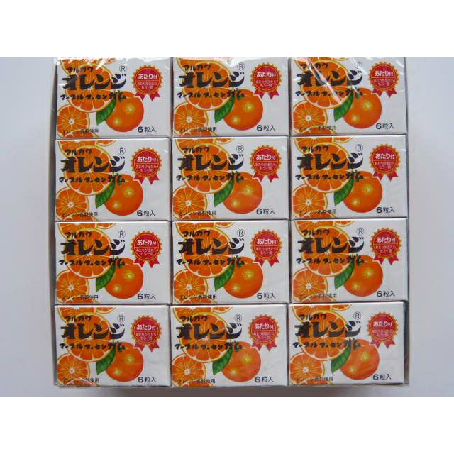 マルカワ オレンジマーブルフーセンガム 36個入（33＋あたり3