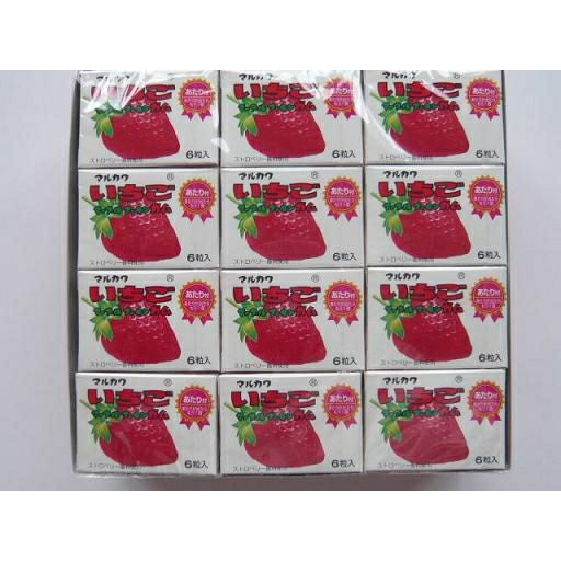 いちごマーブル36 マルカワ ビッグサイズいちごマーブルガム 6粒×25個入 | うえだがし