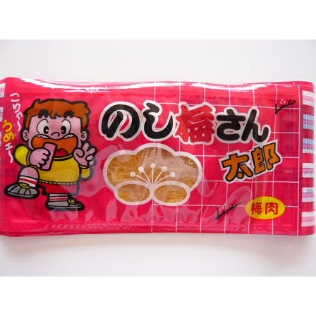 菓道 のし梅さん太郎 梅肉 30袋入 駄菓子 | うえだがしドットコム