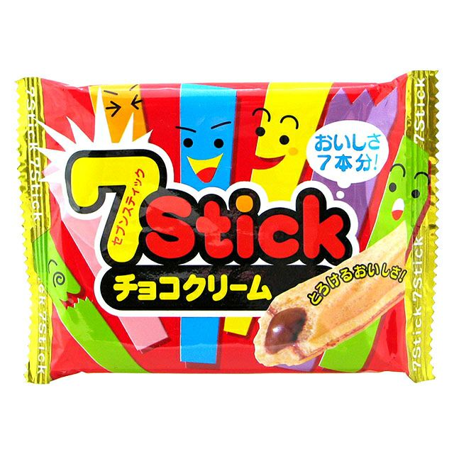 きょろっち商品 やおきん セブンスティックチョコクリーム 12入 駄菓子 | うえだがし