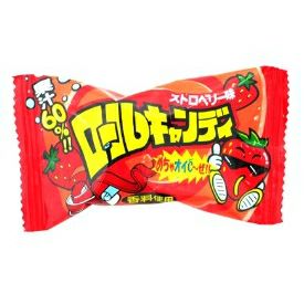 ロールキャンディ ストロベリー味 24個入 駄菓子キャンディ やおきん