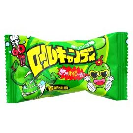 ロールキャンディ 青りんご味 24個入 駄菓子キャンディ やおきん
